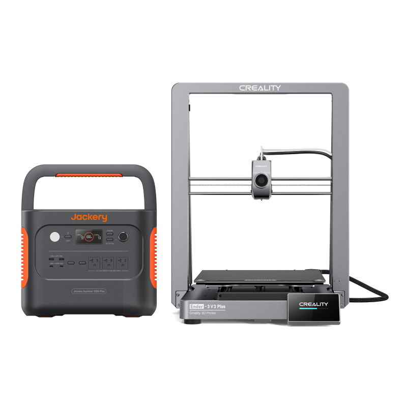 Jackery Explorer 1000 Plus Portable Power Station & Creality Ender-3 V3 Plus 3D Printer Bundle