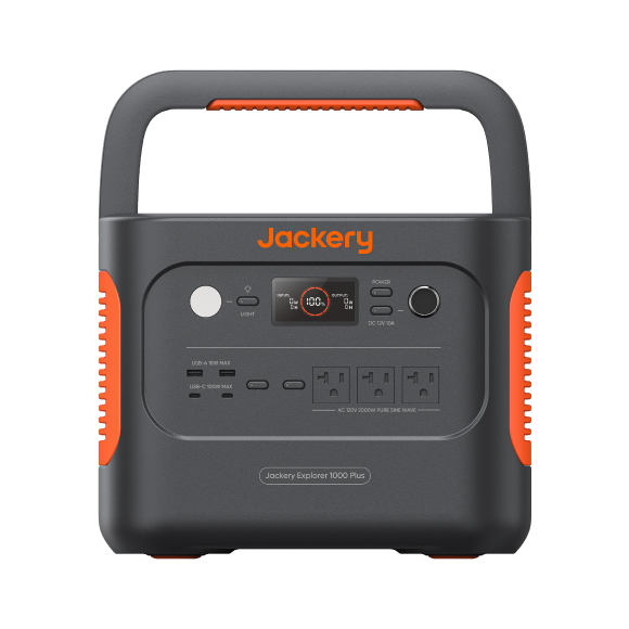 Portable Power Station 1264Wh with Solar Charging | Jackery Explorer 1000 Plus (Refurbished)
