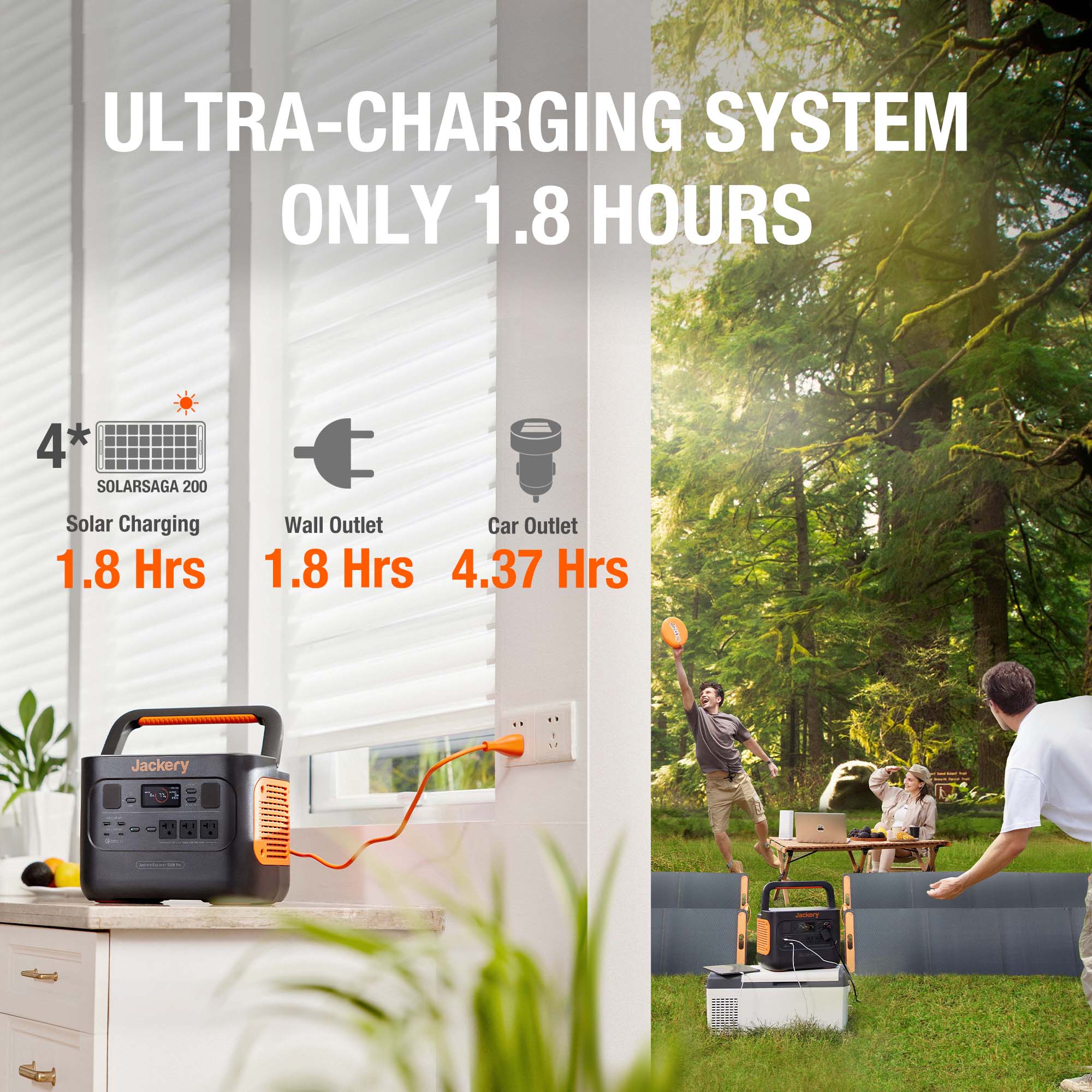 Portable Power Station 1000W with Fast Charging | Jackery Explorer 1000 Pro