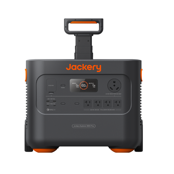 Refurbished Jackery Explorer 2000 Plus Portable Power Station | 6000W, LiFePO4 Battery
