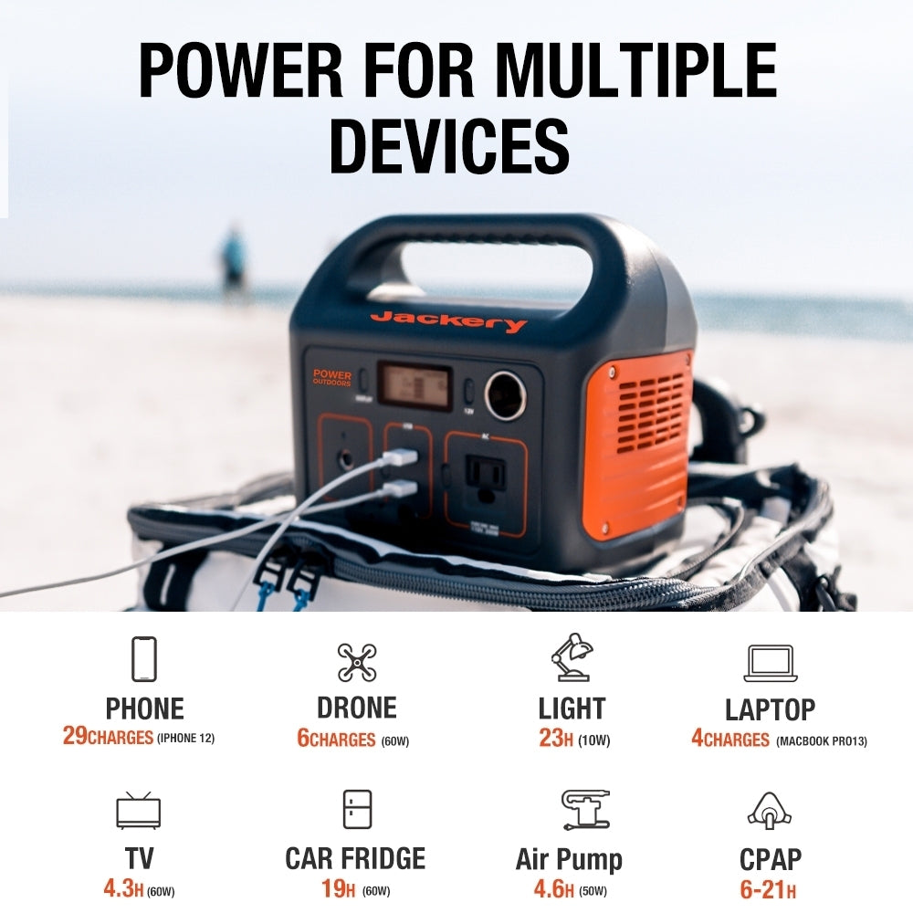Refurbished Portable Power Station 290W for Camping & Emergencies | Jackery Explorer