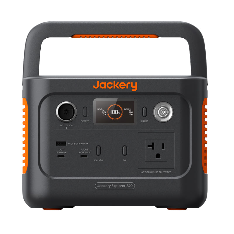 Portable Power Station with Solar Panel & Fast Charging | Jackery 240 v2