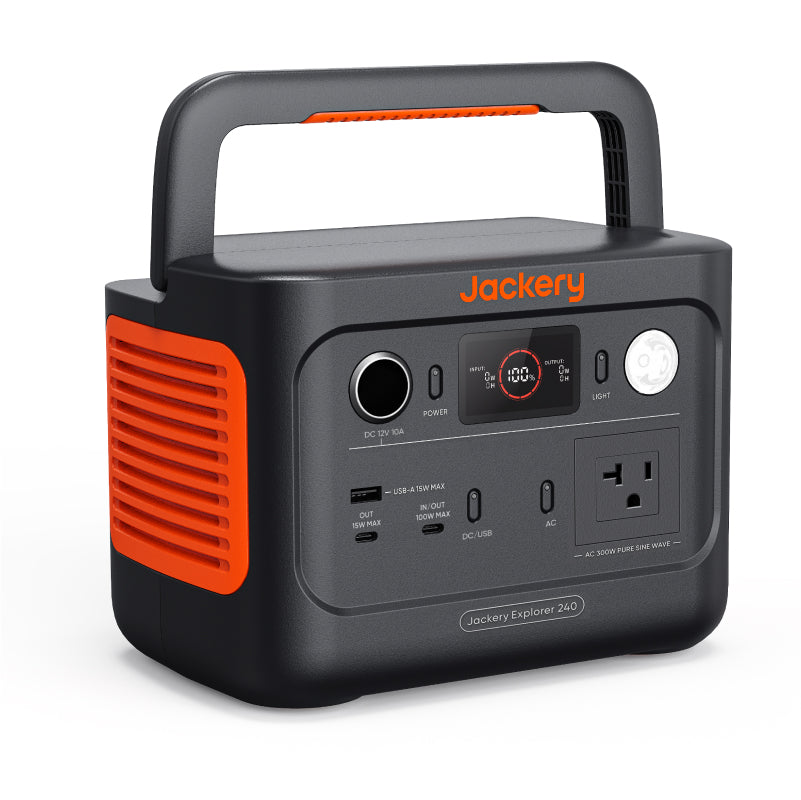 Portable Power Station with Solar Panel & Fast Charging | Jackery 240 v2
