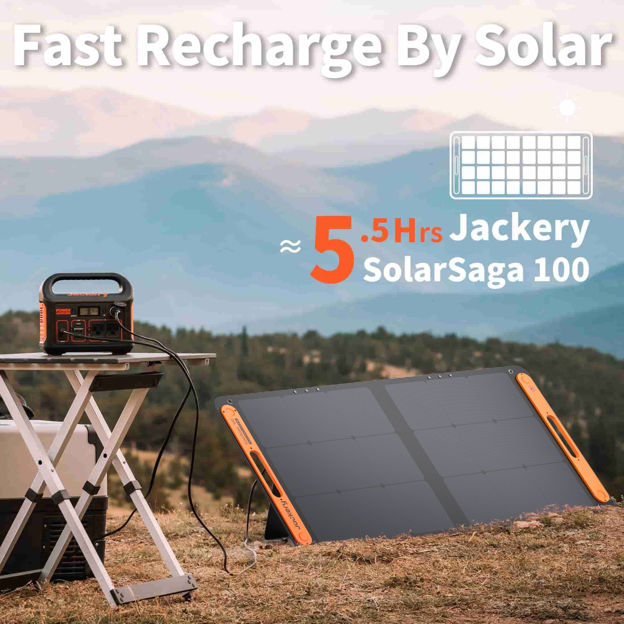 Portable Solar Generator 293Wh for Camping & Outdoors | Jackery 300