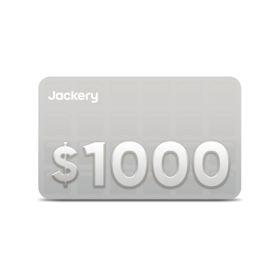 $1000 Jackery Gift Card for Portable Power & Outdoor Gear | Digital Delivery