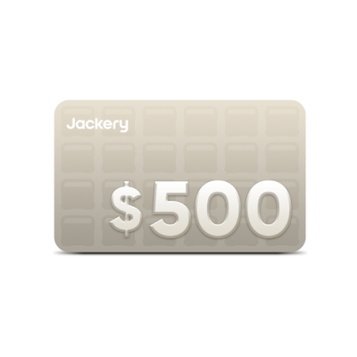 $500 Jackery Gift Card for Portable Power & Outdoor Gear | Email Delivery