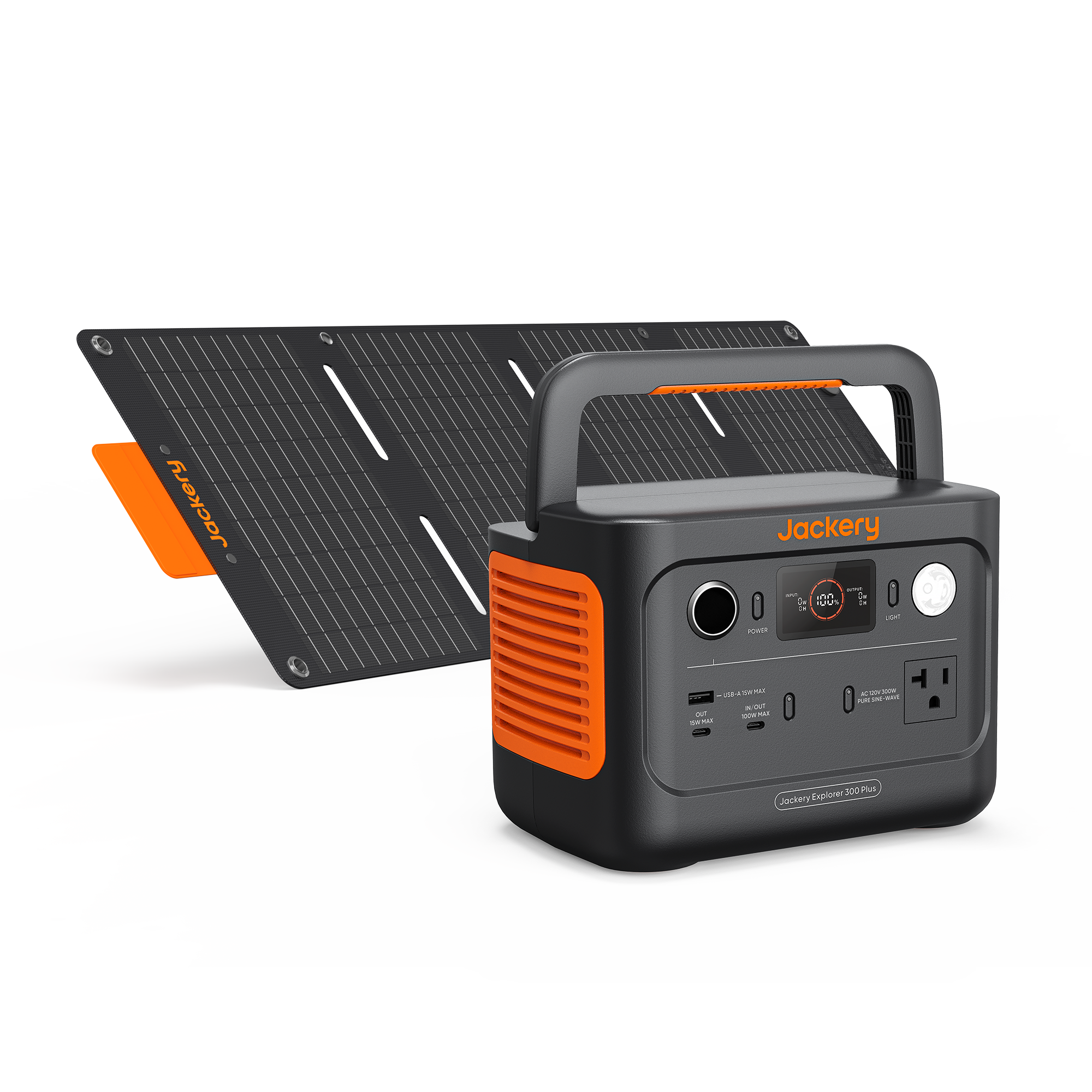 Portable Solar Generator 300W with Fast Charging & Smart App | Jackery 300 Plus