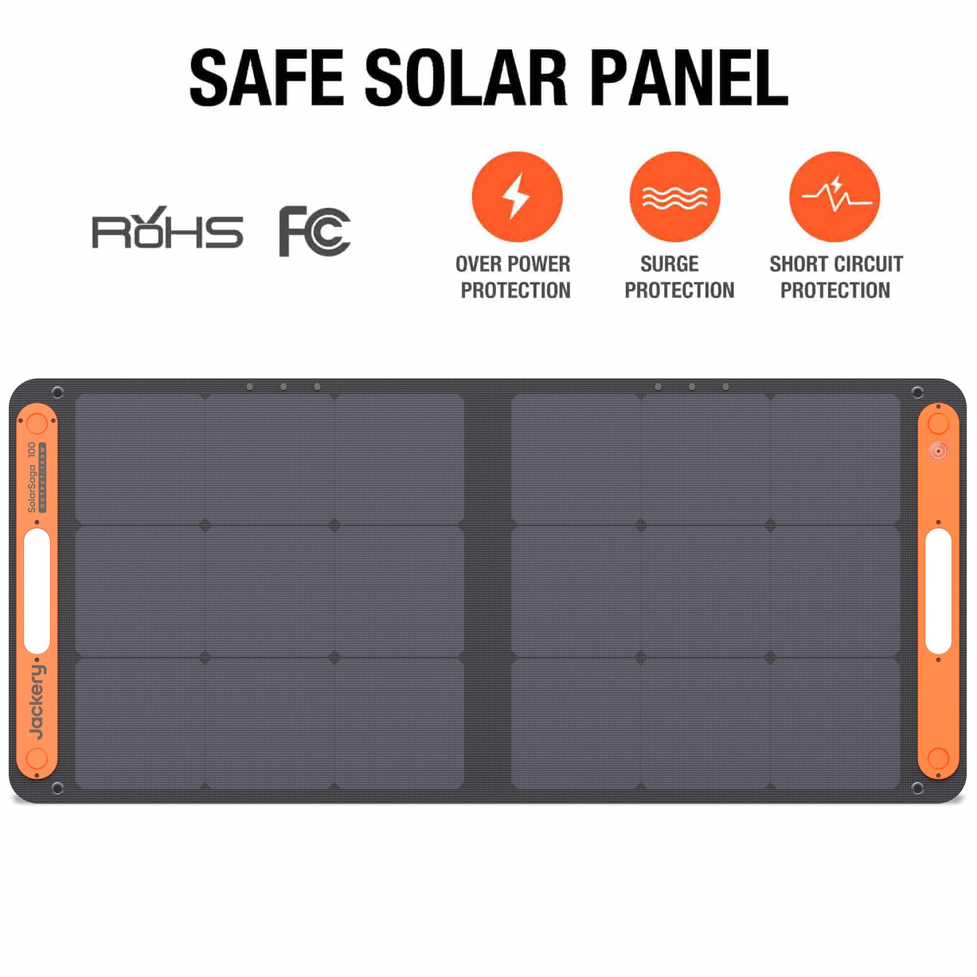 100W Foldable Solar Panel with USB Ports & Waterproof Design | SolarSaga