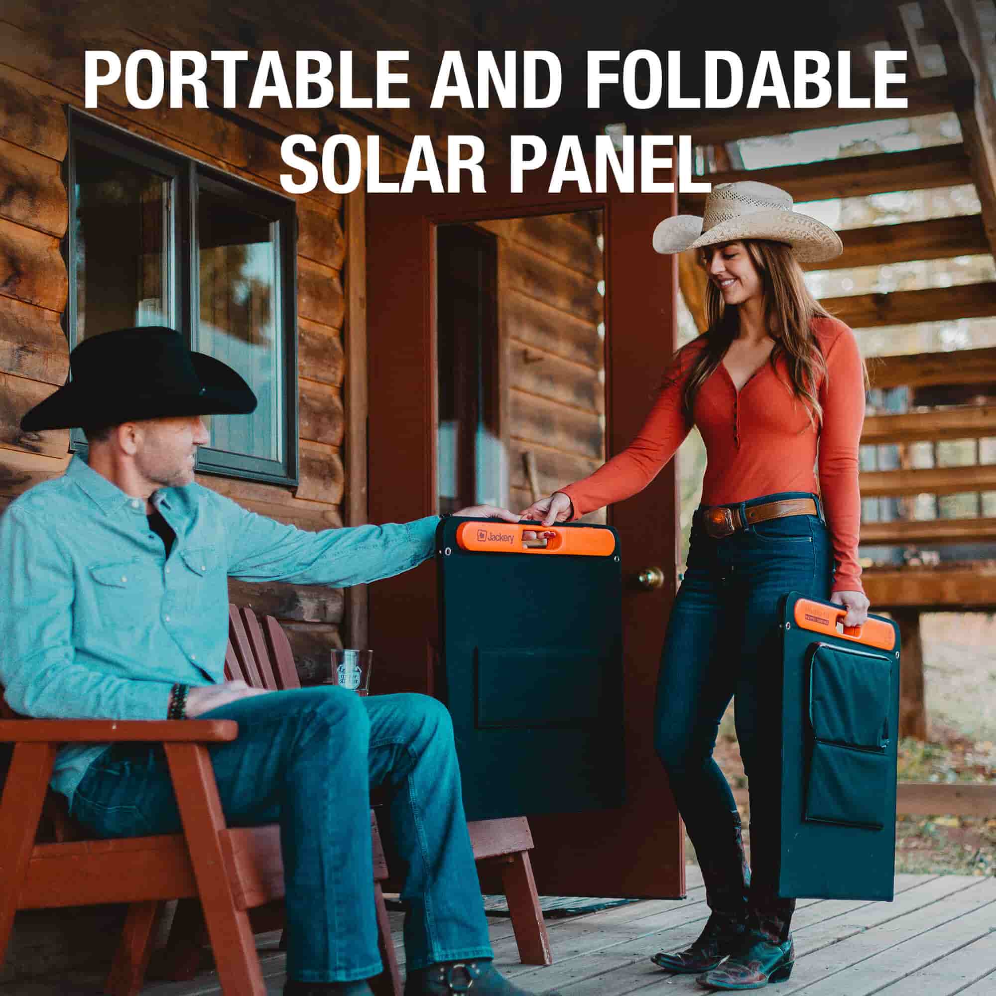 100W Foldable Solar Panel with USB Ports & Waterproof Design | SolarSaga
